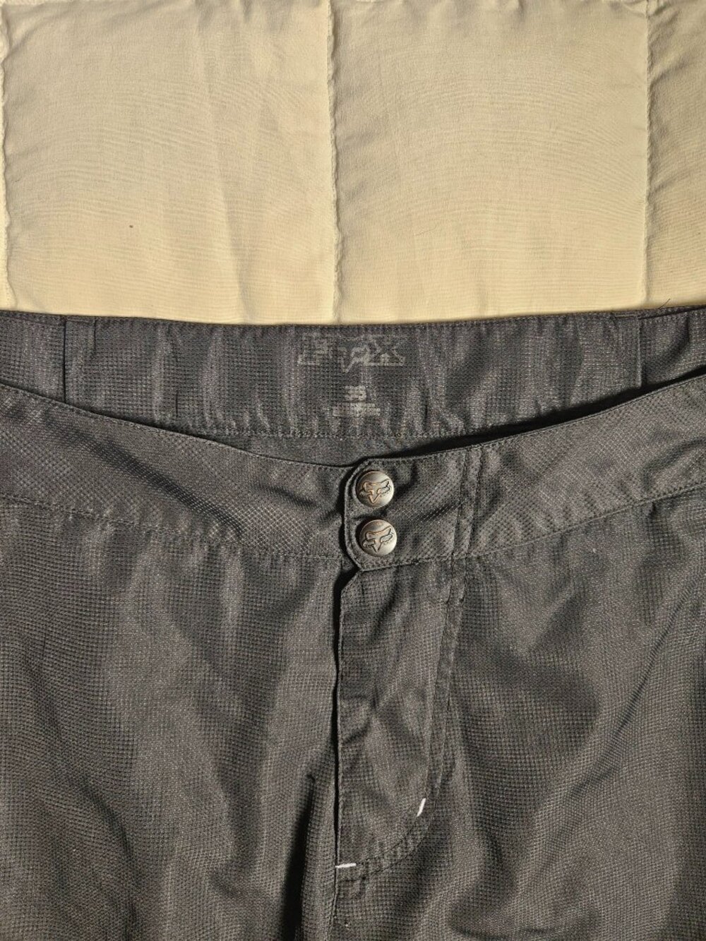 Fox Racing Hybrid Board Shorts Mens 35 Black Cargo Zip Pockets